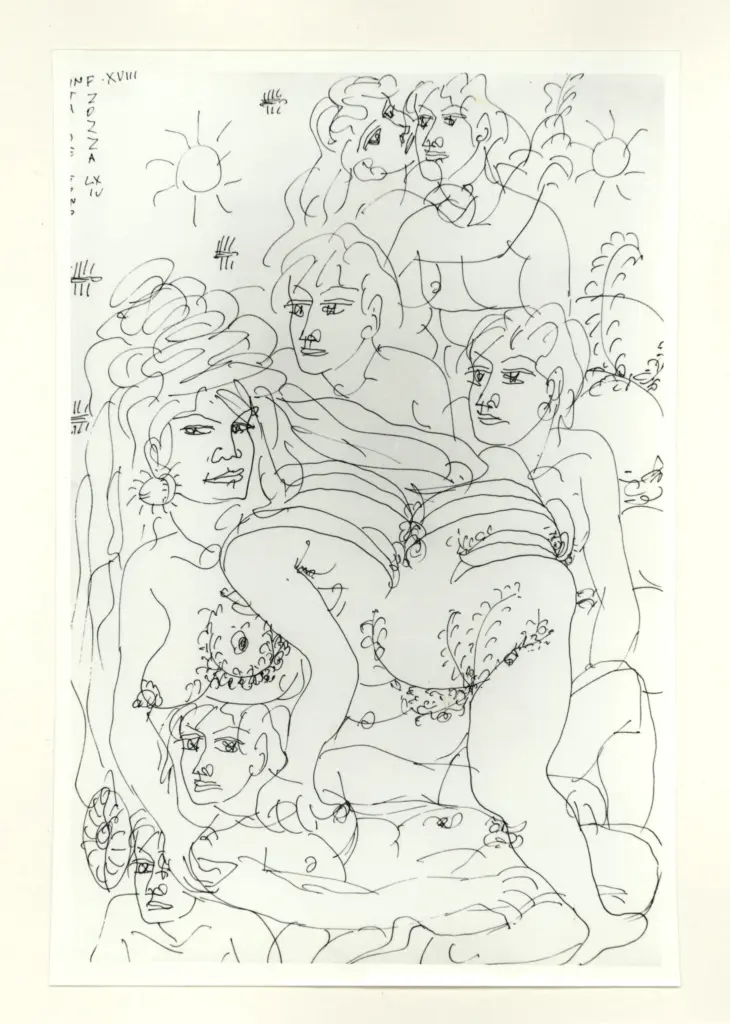 Anonimo , Zancanaro, Antonio - sec. XX - Inferno XVIII - Taide zozza