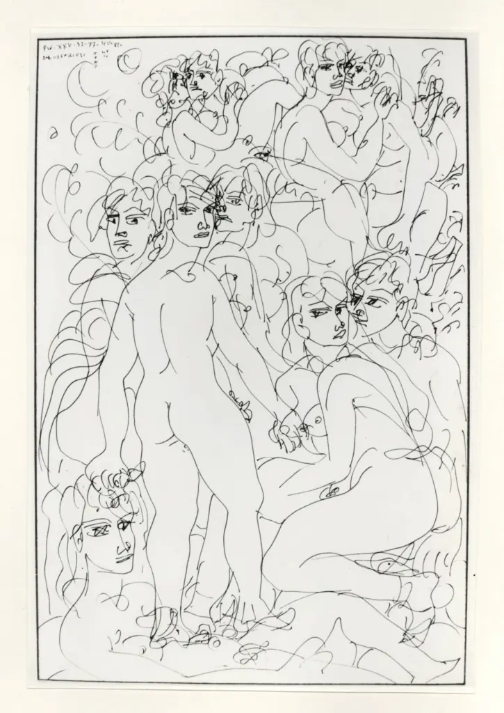 Anonimo , Zancanaro, Antonio - sec. XX - I lussuriosi , fronte