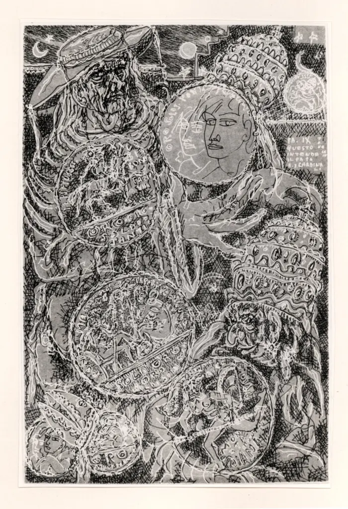 Anonimo , Zancanaro, Antonio - sec. XX - Questo intende il Papa e i cardinali , fronte