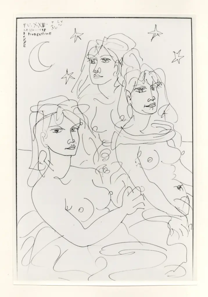 Anonimo , Zancanaro, Antonio - sec. XX - Le sfacciate donne fiorentine , fronte