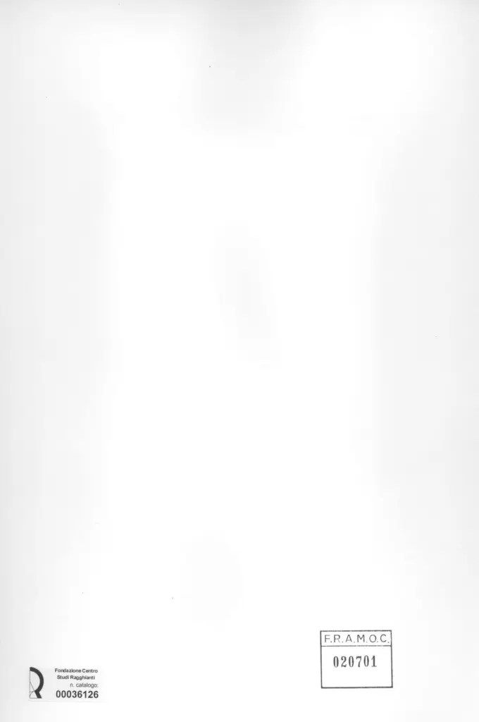 Anonimo , Zancanaro, Antonio - sec. XX - Paradiso XIV - Eva che poma , retro