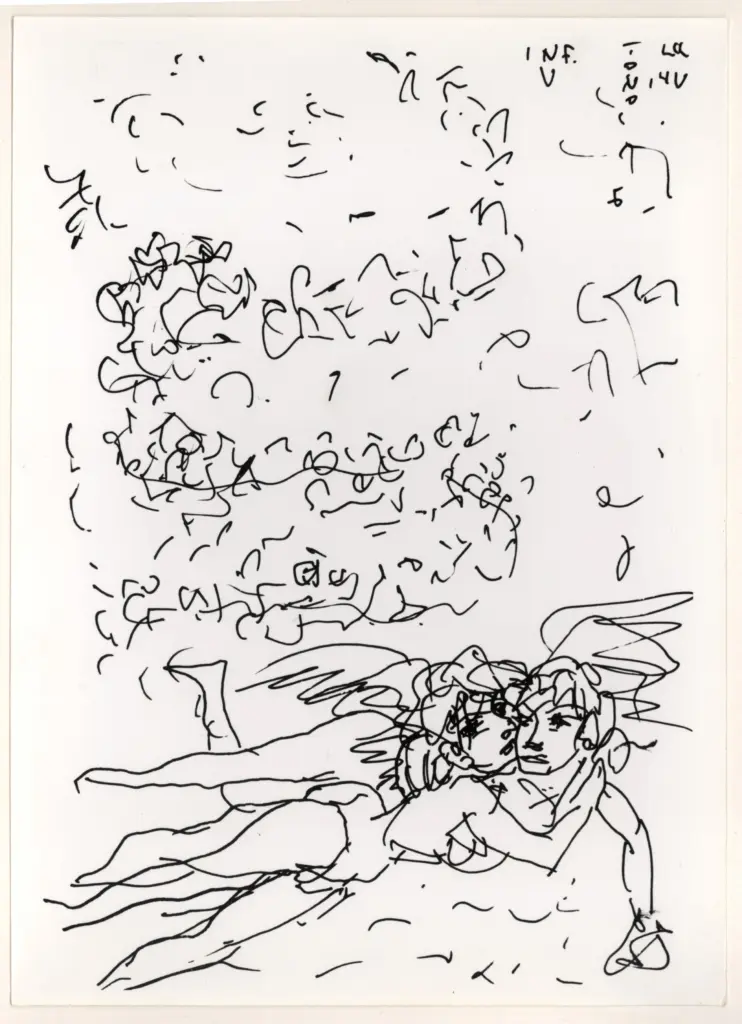 Anonimo , Zancanaro, Antonio - sec. XX - Inferno V , fronte