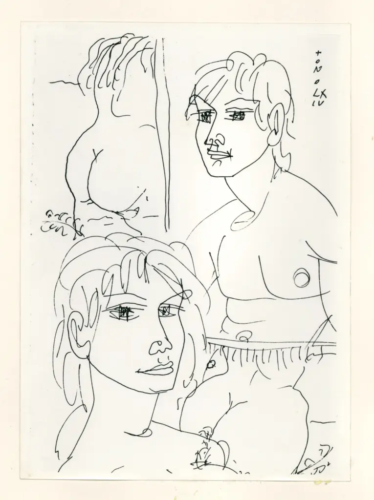 Anonimo , Zancanaro, Antonio - sec. XX - Disegno , fronte