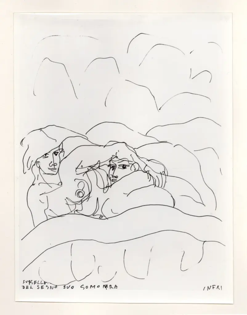 Anonimo , Zancanaro, Antonio - sec. XX - Inferno XI - Suggella del segno suo Gomorra , fronte