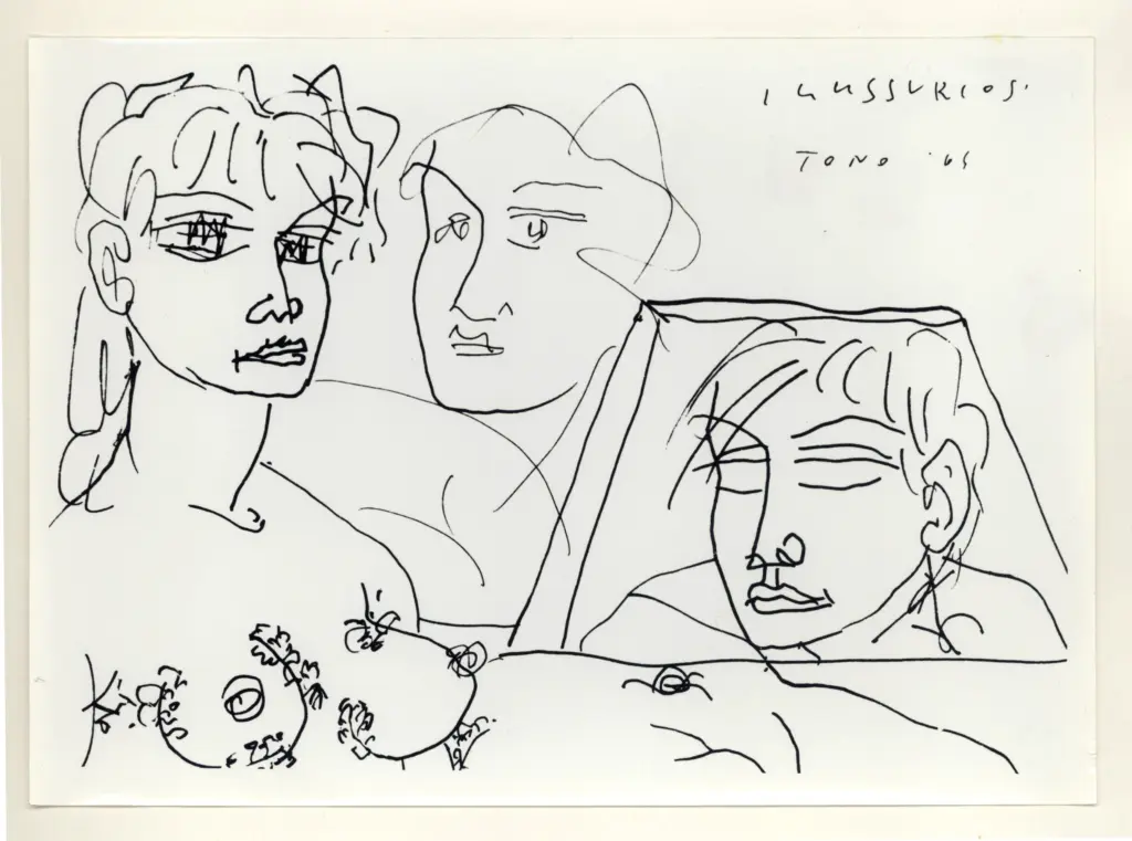 Anonimo , Zancanaro, Antonio - sec. XX - I lussuriosi , fronte