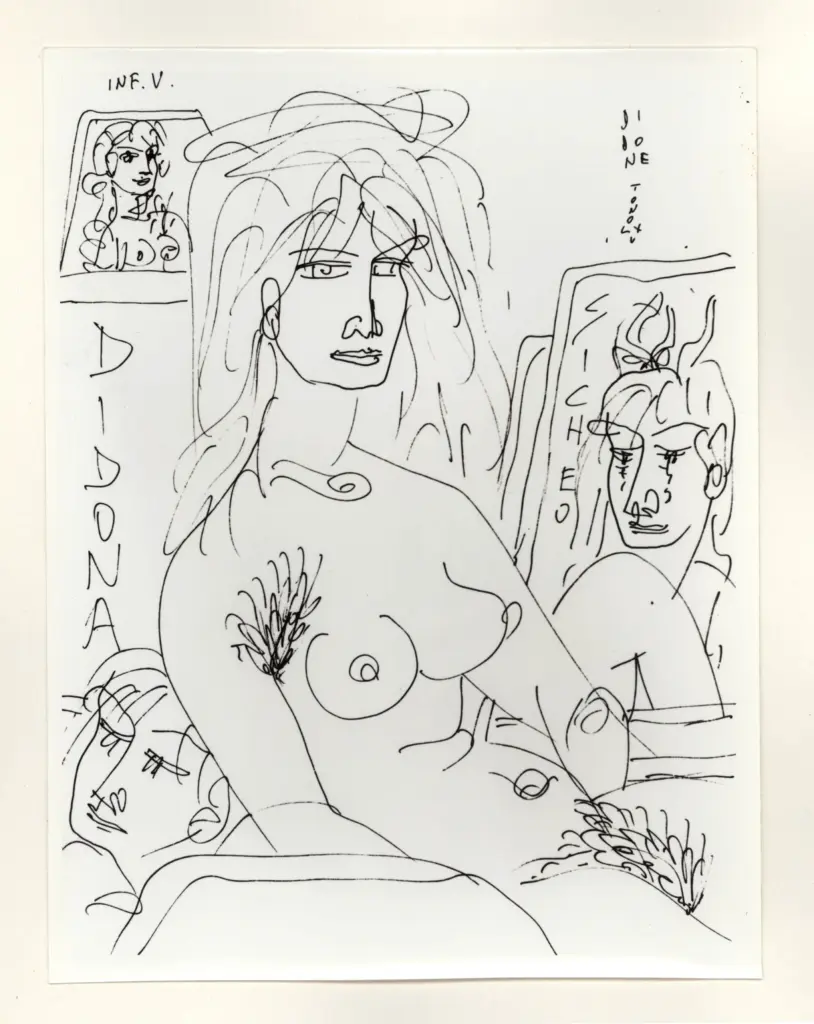 Anonimo , Zancanaro, Antonio - sec. XX - Inferno V - Didone e Sicheo , fronte