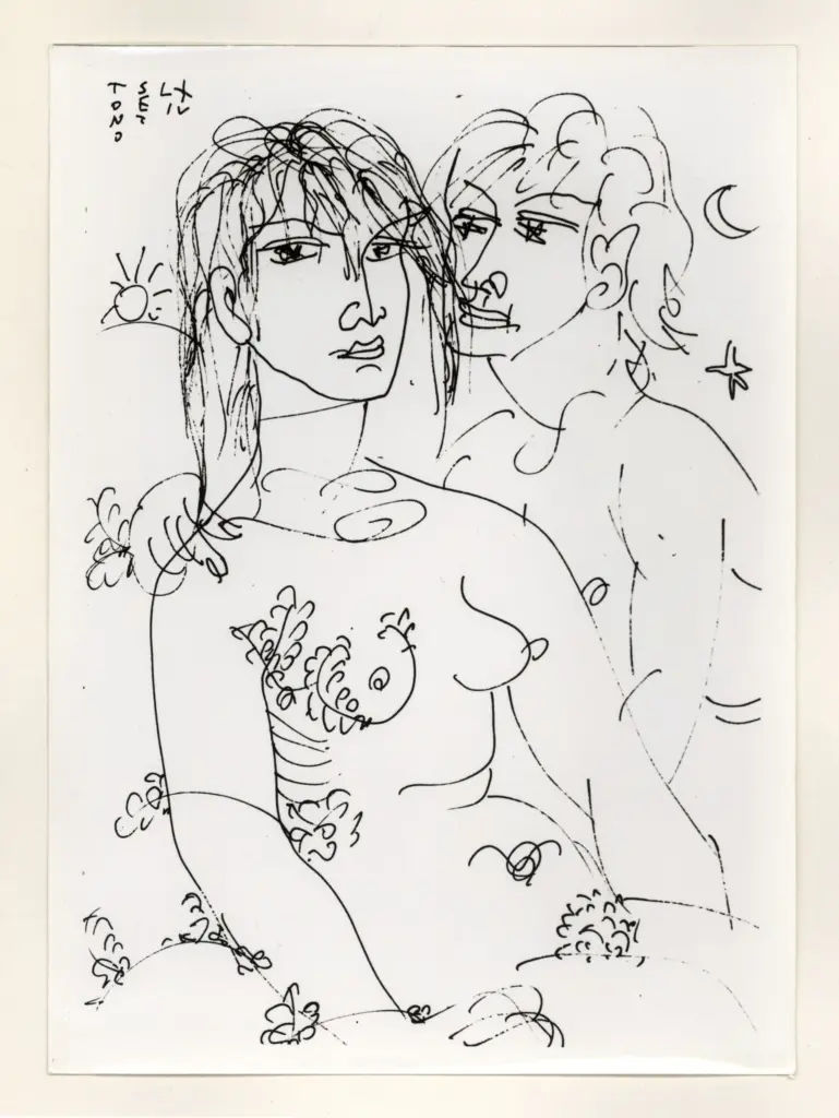 Anonimo , Zancanaro, Antonio - sec. XX - Disegno , fronte