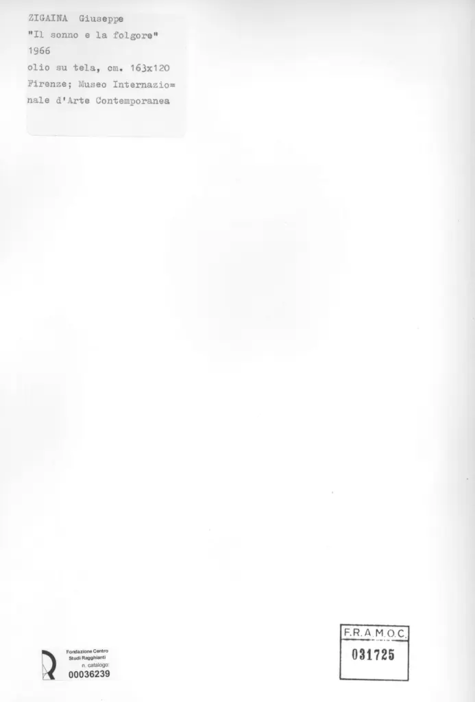 Anonimo , Zigaina, Giuseppe - sec. XX , retro