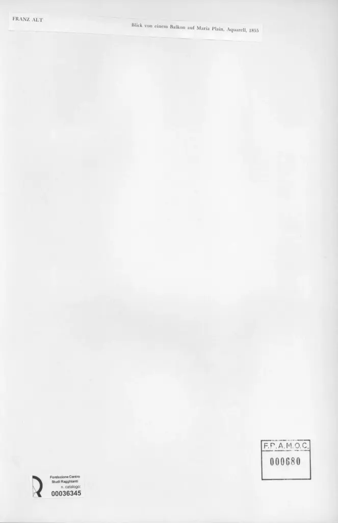 Anonimo , Alt, Franz - sec. XIX , retro