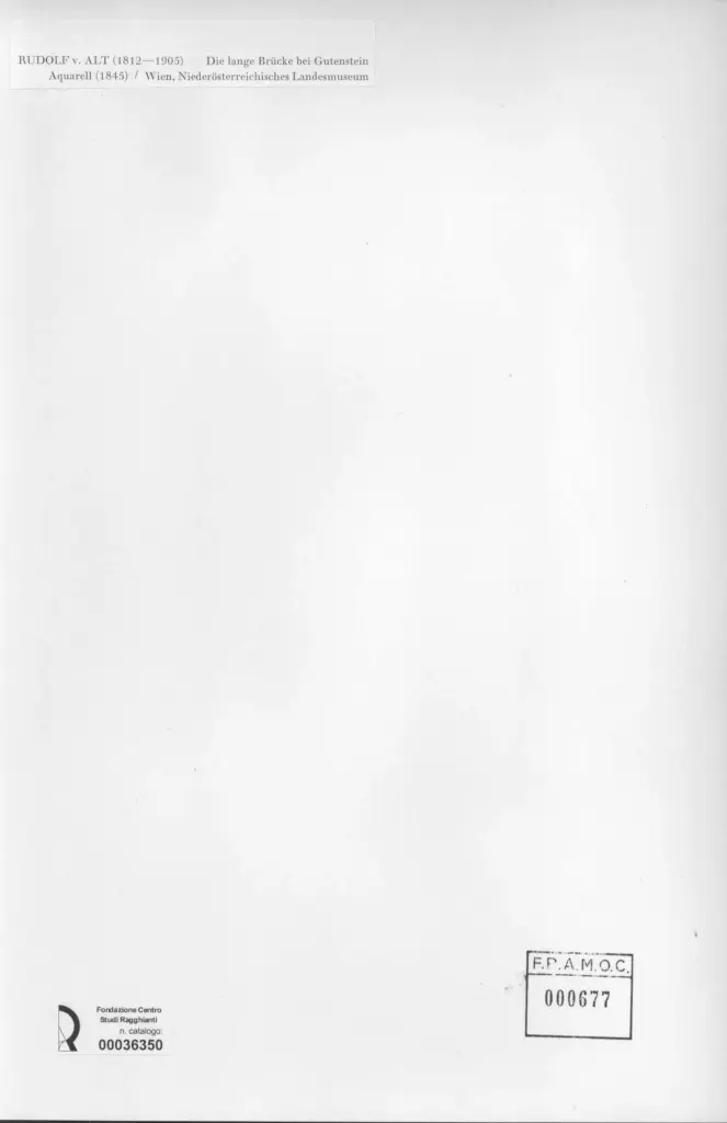 Anonimo , Alt, Rudolf - sec. XIX - Die lange Br&uuml;cke bei Gutenstein , retro