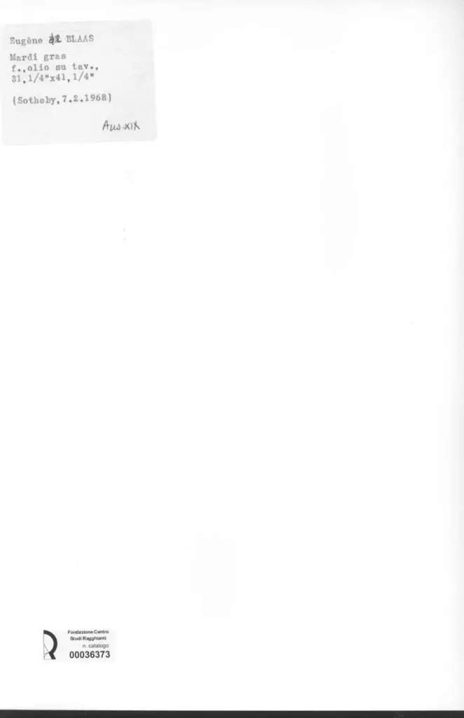 Anonimo , de Blaas, Eugene - sec. XIX/ XX - Mardi Gras , retro