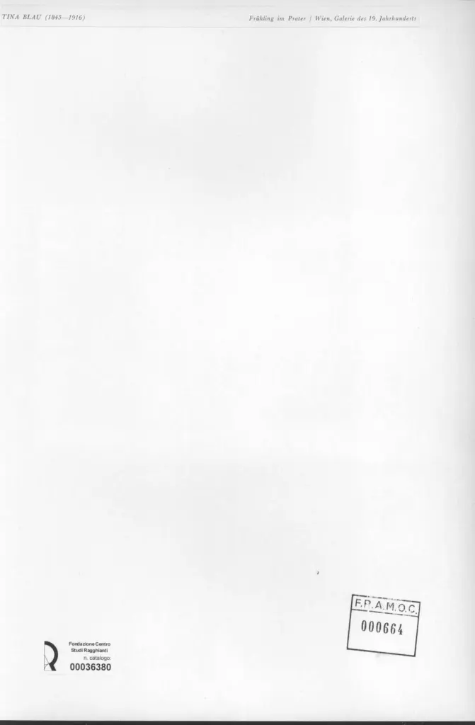 Anonimo , Blau, Tina - sec. XIX - Fr&uuml;hling im Prater , retro