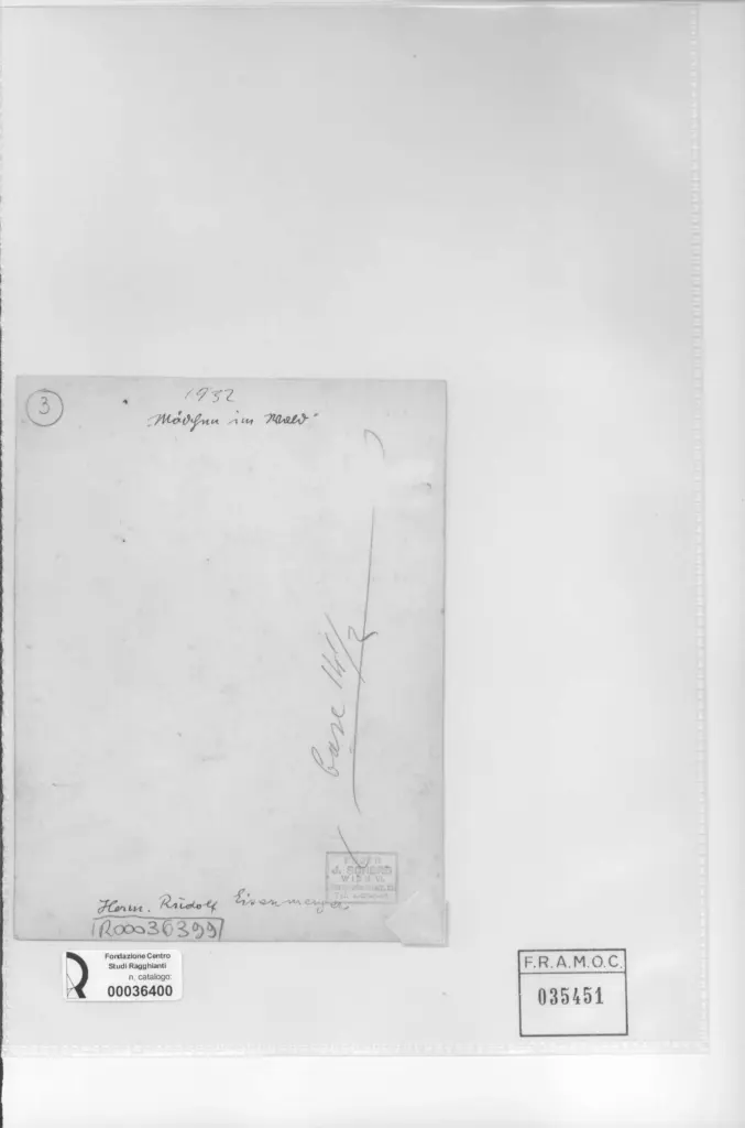 Schers, J. , Eisenmenger, Rudolf H. - sec. XX - , retro