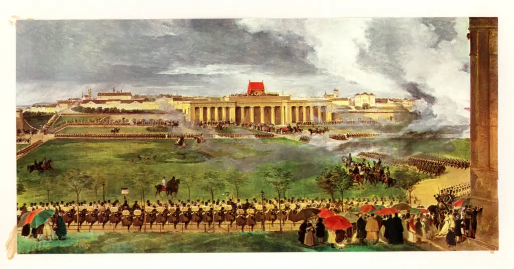 Anonimo , Fendi, Peter - sec. XIX - Feldmesse auf dem &auml;usseren , fronte