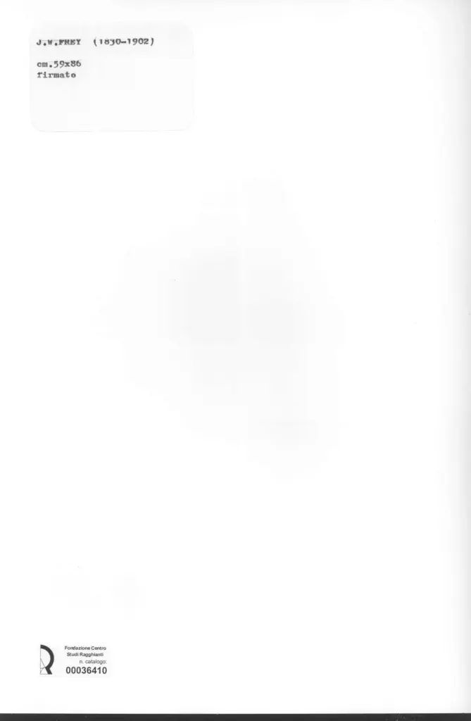 Anonimo , Frey, Johann Wilhelm - sec. XIX - Paesaggio , retro