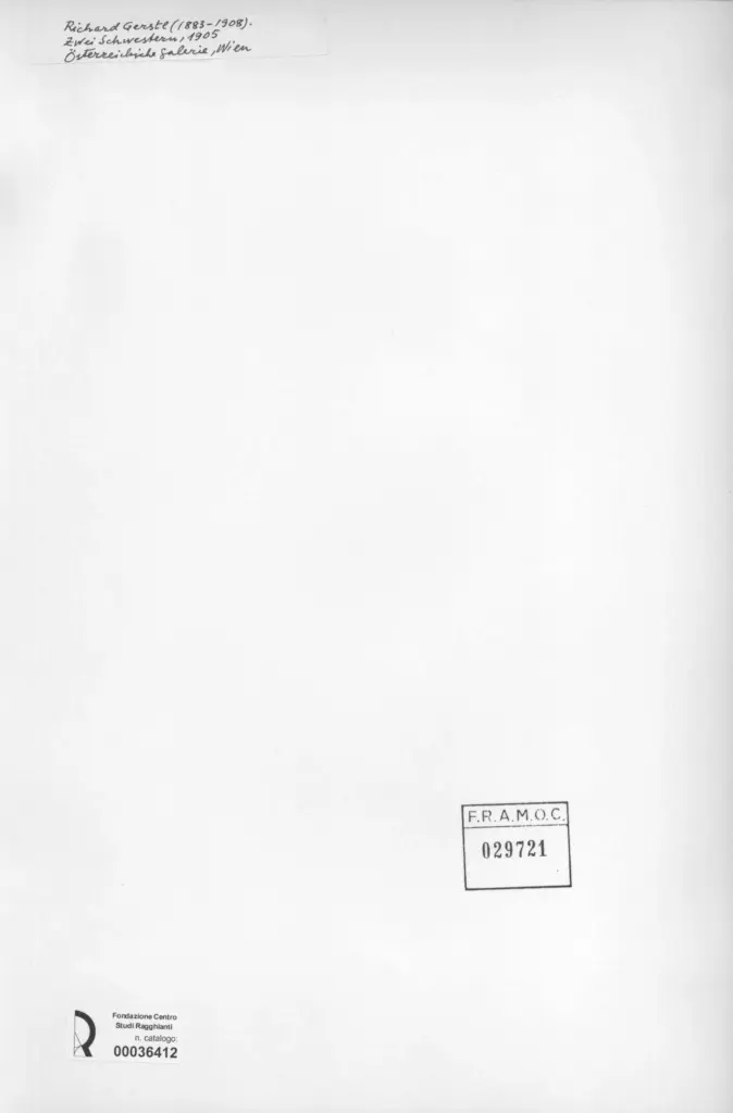 Anonimo , Gerstl, Richard - sec. XX - Zwei Schwestern , retro