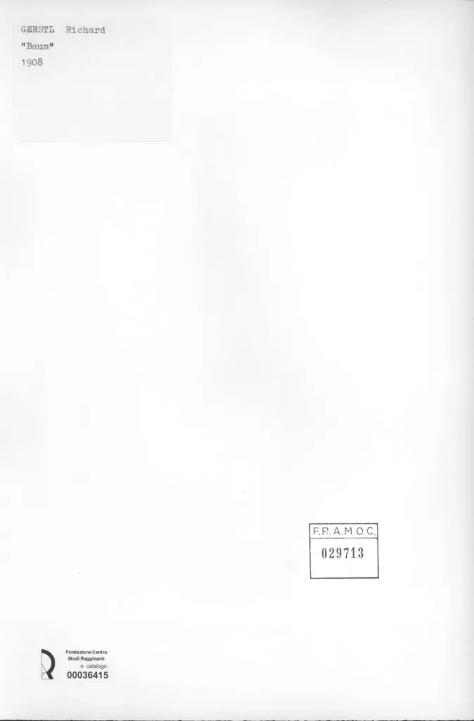 Anonimo , Gerstl, Richard - sec. XX - , retro