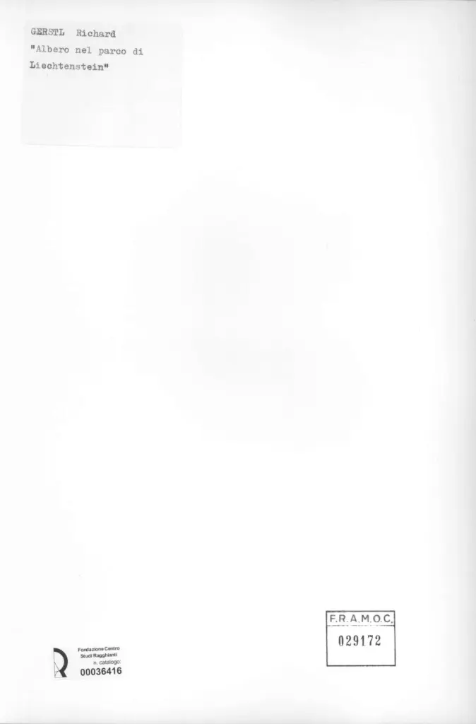 Anonimo , Gerstl, Richard - - , retro