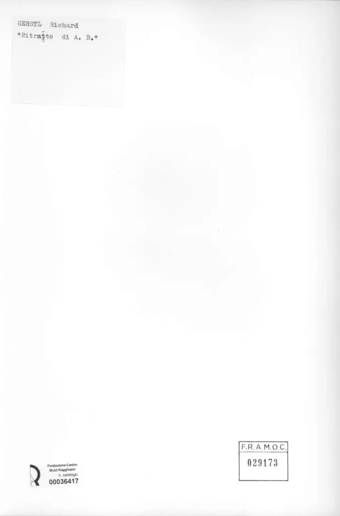 Anonimo , Gerstl, Richard - - , retro