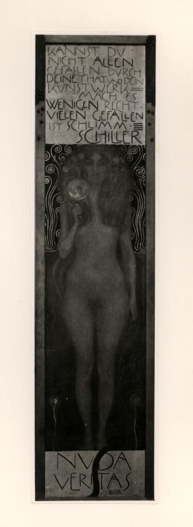Anonimo , Klimt, Gustav - sec. XIX - Nuda Veritas , fronte