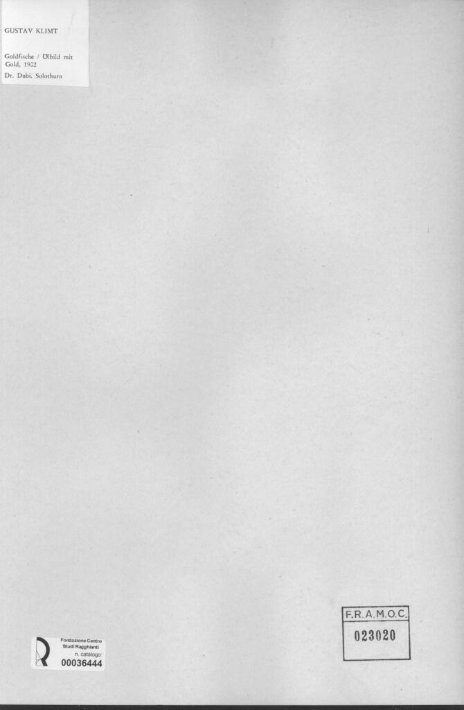 Anonimo , Klimt, Gustav - sec. XX - Goldfische , retro