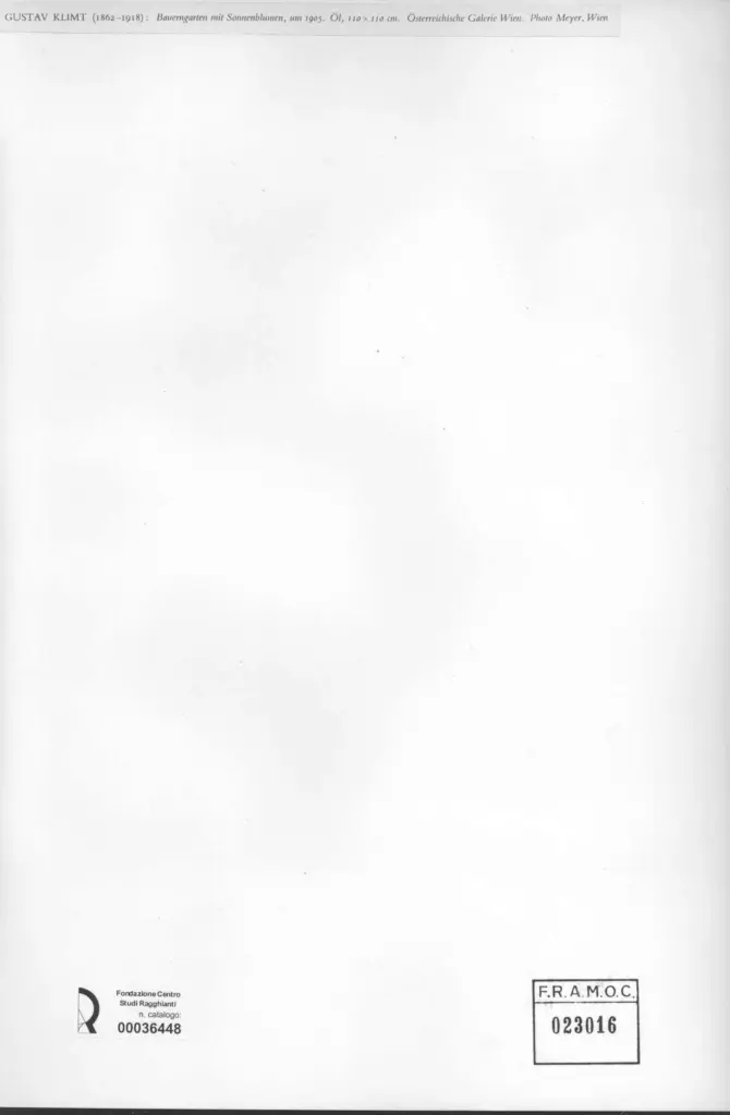 Photo Mayer , Klimt, Gustav - sec. XX - Bauerngarten mit Sonnenblumen , retro