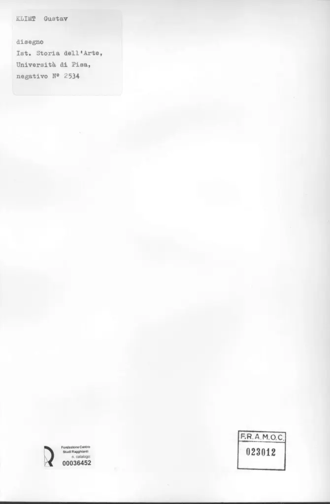 Universit&agrave; di Pisa. Dipartimento di Storia delle Arti , Klimt, Gustav - - , retro