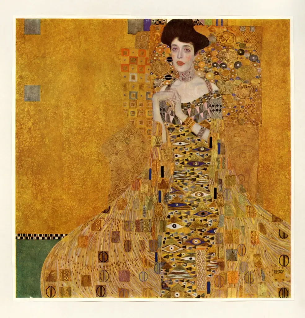 Anonimo , Klimt, Gustav - sec. XIX - Ritratto di donna in oro (Adele Bloch-Bauer) , fronte