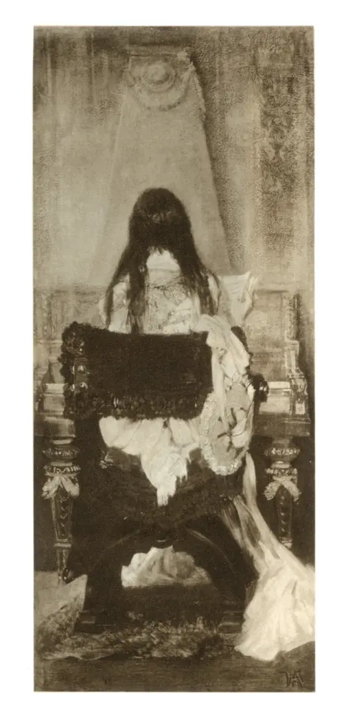 Makart, Hans , Mädchen am Klavier