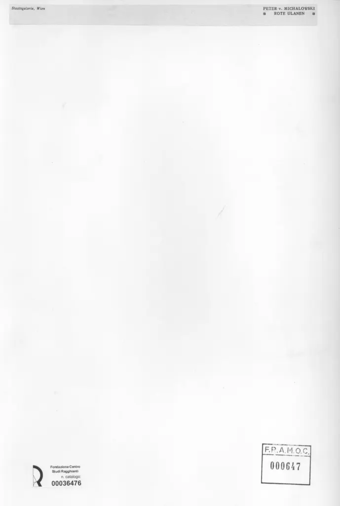 Anonimo , Michalowski, Peter - sec. XIX - Rote ulanen , retro