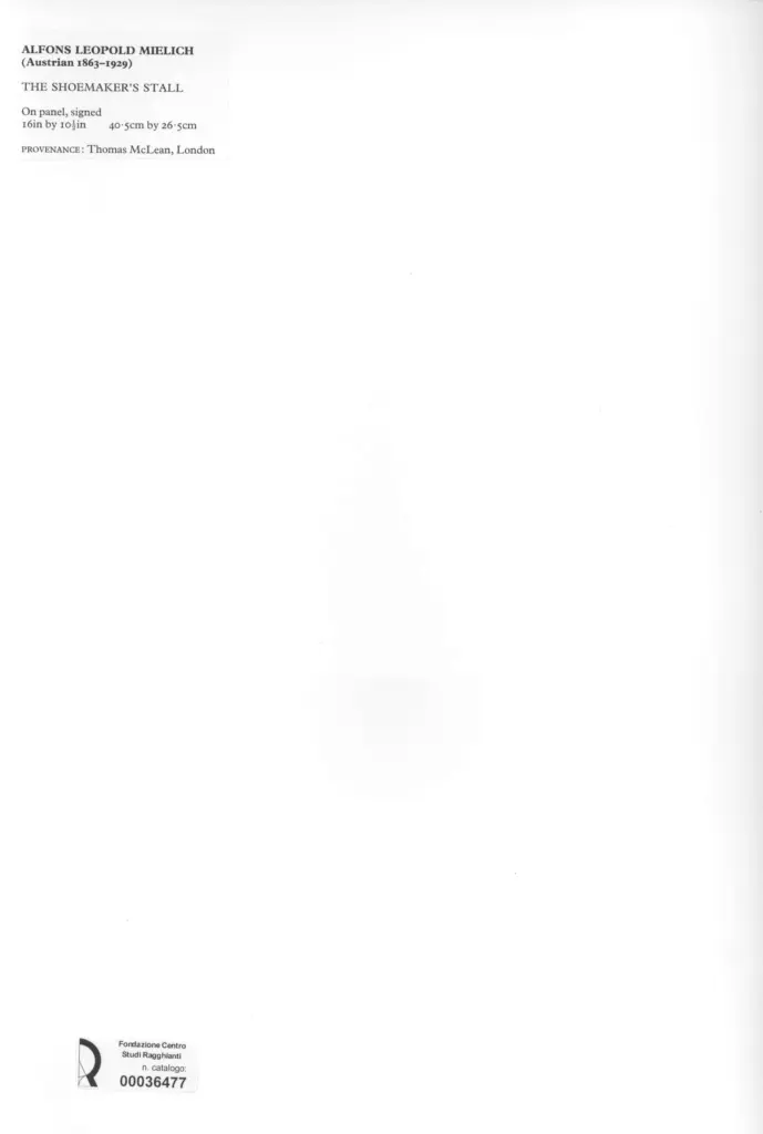 Anonimo , Mielich, Alfons Leopold , retro