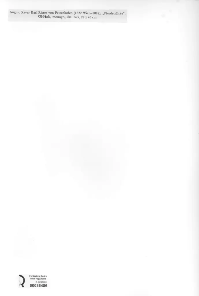 Anonimo , Pettenkofen, August - sec. XIX - , retro