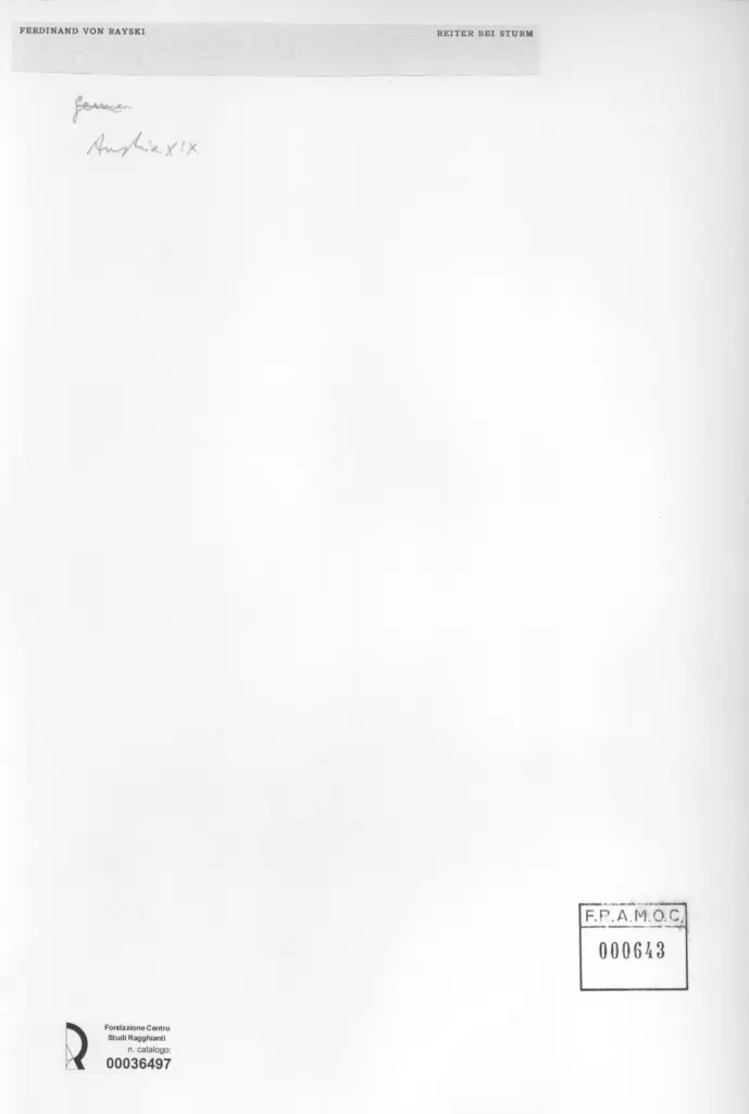 Anonimo , von Raysky, Ferdinand - - , retro