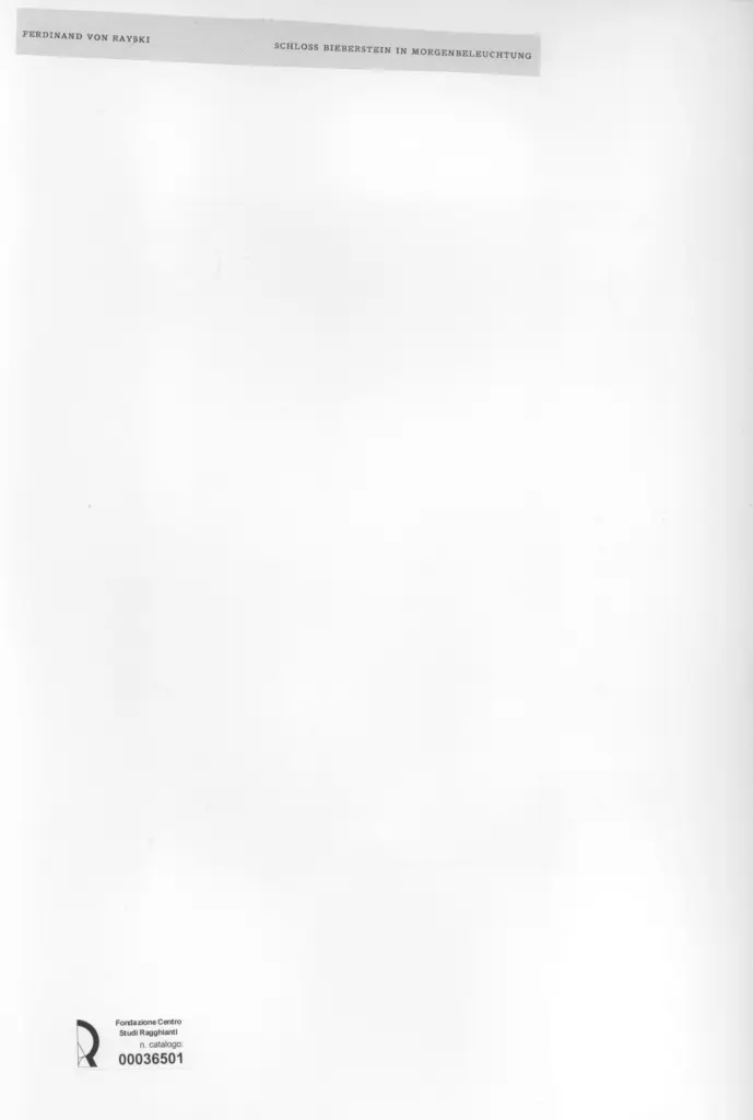 Anonimo , von Raysky, Ferdinand - sec. XIX - Schloss bieberstein in morgenbeleuchtung , retro
