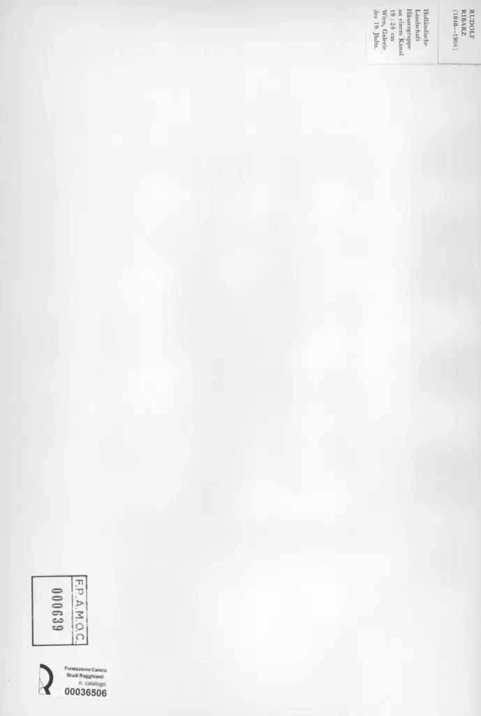 Anonimo , Ribarz, Rudolf - sec. XIX - Holl&auml;ndische Landschaft H&auml;usergruppe an einem Kanal , retro