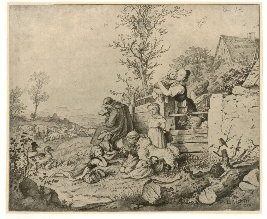 Richter, Adrian Ludwing , Fr&uuml;hling -