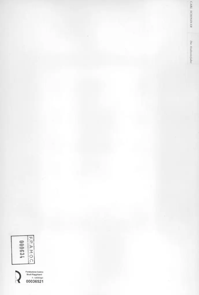 Anonimo , Schindler, Carl - - , retro