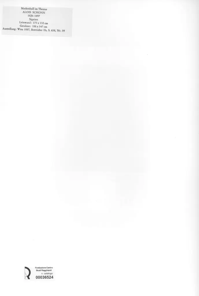 Anonimo , Schonn, Alois - sec. XIX - Maskenball im Theater , retro