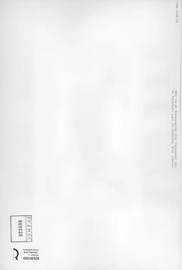 Anonimo , Sch&uuml;tz, Carl - sec. XIX - Blick von der Rotentunrmstra&szlig;e &uuml;ber die Fischerbastei gegen den Kahlen , retro