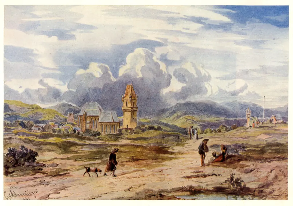 Anonimo , Schweninger, Carl - sec. XIX - Paesaggio , fronte