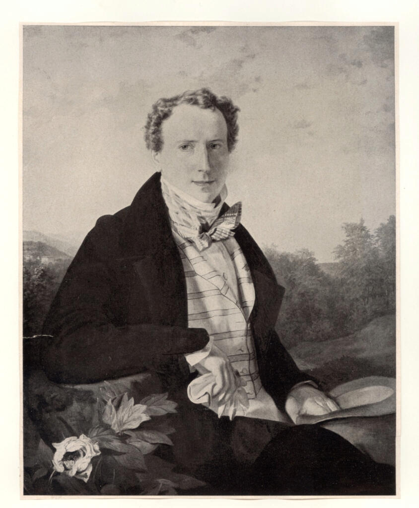 Anonimo , Waldmüller, Ferdinand Georg - sec. XIX - Selbstbildnis , fronte