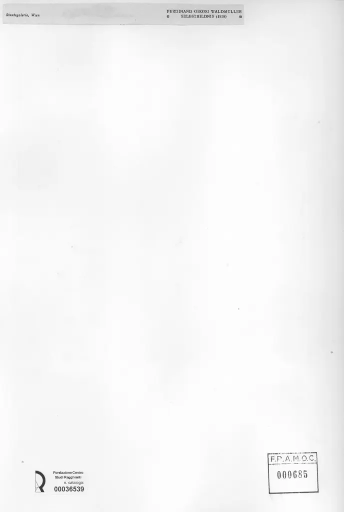 Anonimo , Waldm&uuml;ller, Ferdinand Georg - sec. XIX - Selbstbildnis , retro