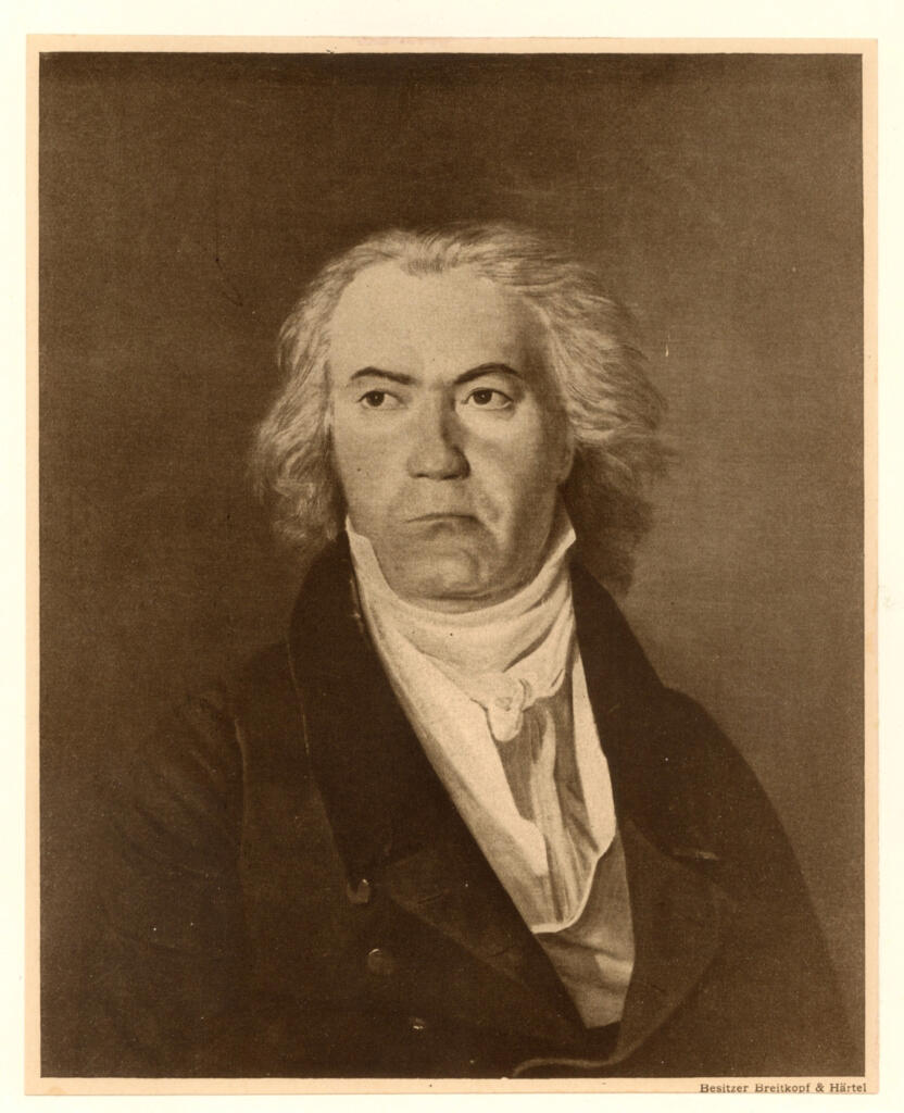 Anonimo , Waldmüller, Ferdinand Georg - sec. XIX - Beethoven , fronte