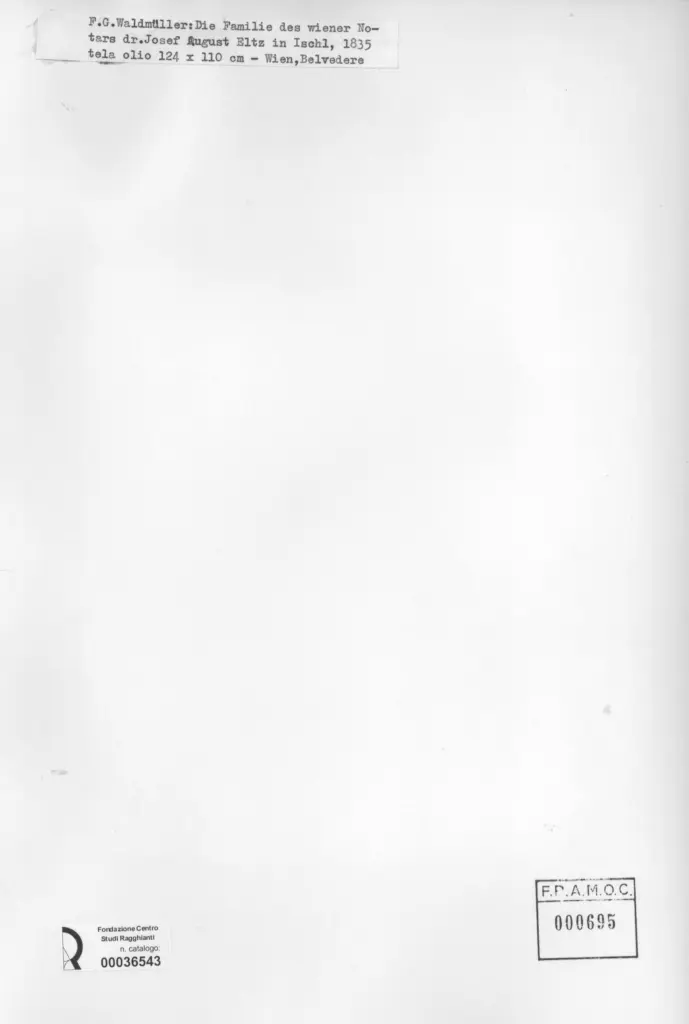 Anonimo , Waldm&uuml;ller, Ferdinand Georg - sec. XIX - Die familie des wiener Notars dr Josef August Eltz in Ischl , retro