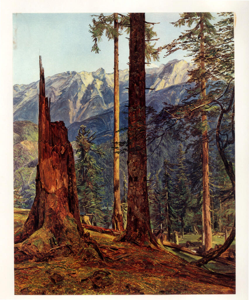 Anonimo , Waldmüller, Ferdinand Georg - sec. XIX - Das Höllengebirge bei Ischl , fronte