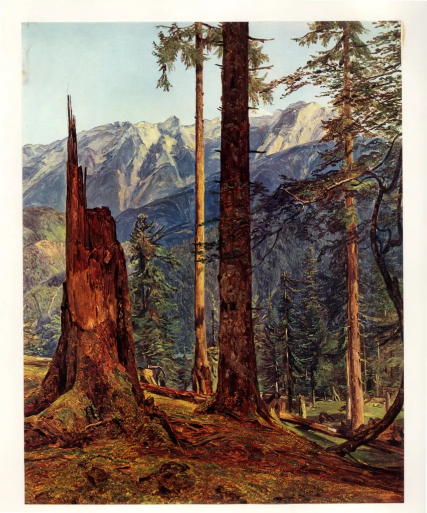 Anonimo , Waldm&uuml;ller, Ferdinand Georg - sec. XIX - Das H&ouml;llengebirge bei Ischl