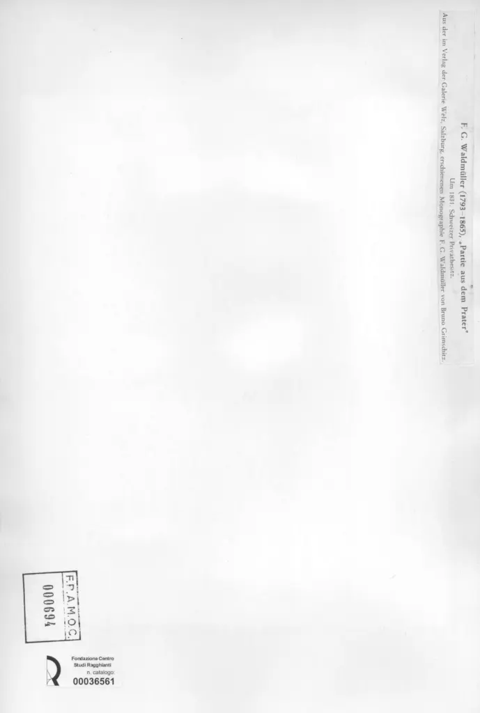 Anonimo , Waldm&uuml;ller, Ferdinand Georg - sec. XIX - , retro