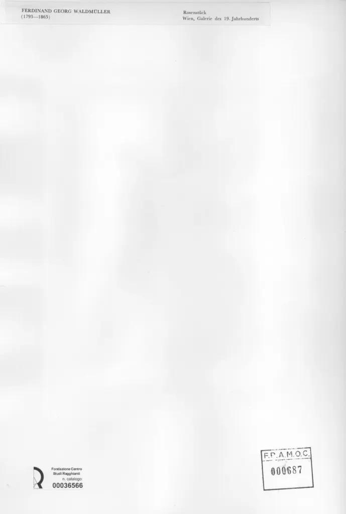 Anonimo , Waldm&uuml;ller, Ferdinand Georg - sec. XIX - Rosenst&uuml;ck , retro