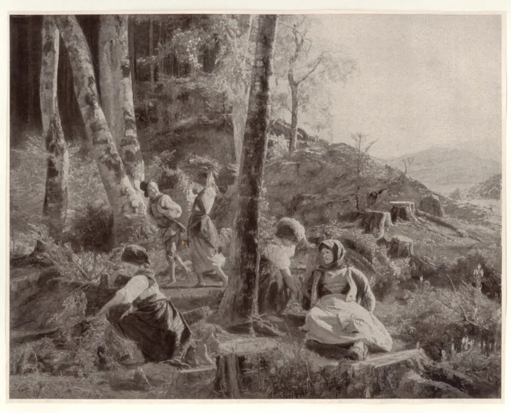 Anonimo , Waldm&uuml;ller, Ferdinand Georg - sec. XIX - Motiv aus dem Wienerwald , fronte