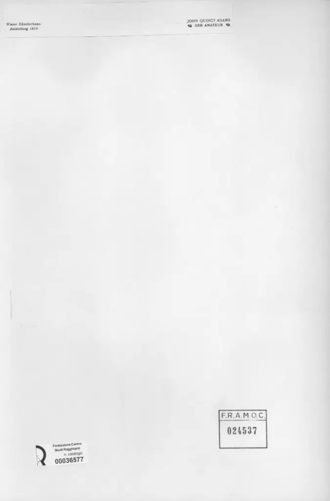 Anonimo , Adams, John Quincy - sec. XIX/XX - Der Amateur , retro